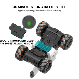 ماشین کنترلی شارژی لیزری نگهبان تیر ژله ای پرتاب کن Mecha Guardian Water Bomb Spray Car Remote Control 1:12 -اسباب بازی